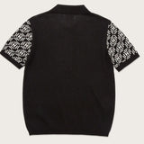 Honor The Gift Knit H Pattern Polo | Black
