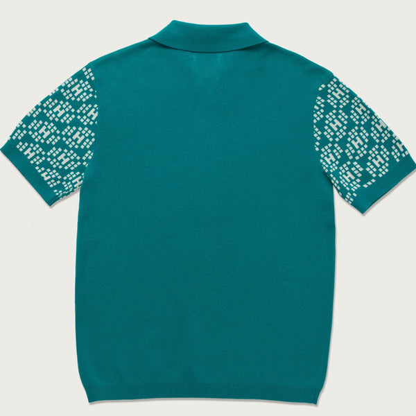 Honor The Gift Knit H Pattern Polo | Teal