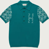 Honor The Gift Knit H Pattern Polo | Teal