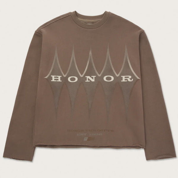 Honor The Gift Raw Edge Pullover | Grey