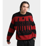 Loiter Nightmare Knit Sweater | Red/Black
