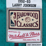 Mitchell & Ness Charlotte Hornets Larry Johnson 1992-93 Away Swingman Jersey