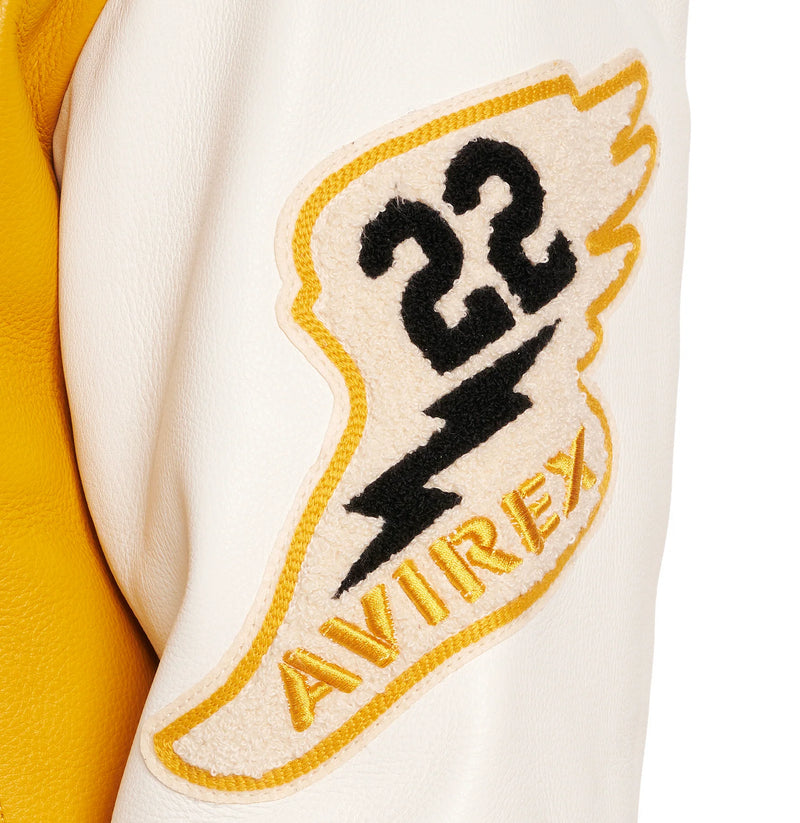 Avirex Wildcat Varsity Jacket | Mustard