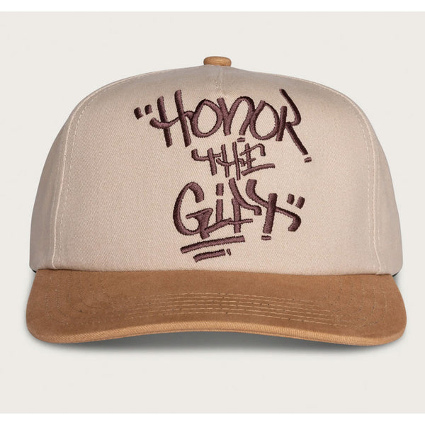 Honor The Gift Script Hat | Cream