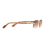 Gucci Rectangular Frame Sunglasses | Rose Gold