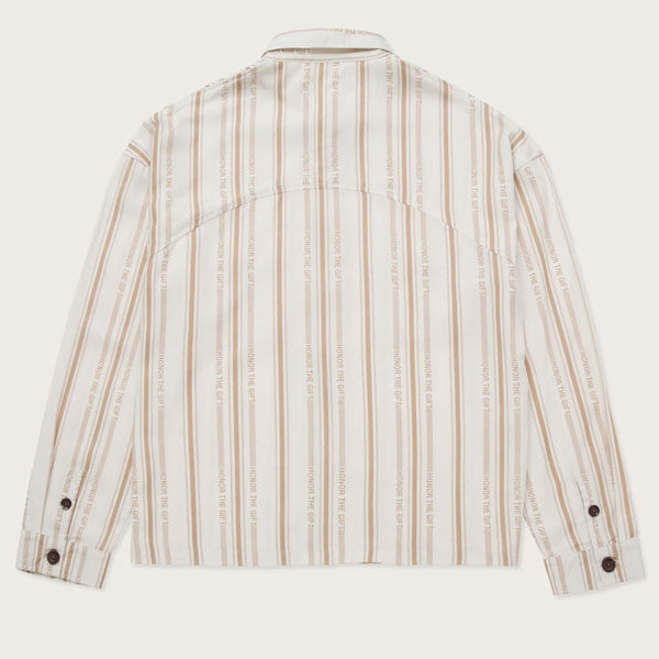 Honor The Gift Stripe Button Up | Bone