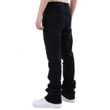 Armor Jeans Lace Layers Mid-Rise Stacked Jeans | Black