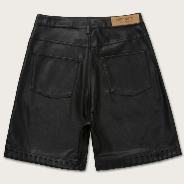 Honor The Gift Vegan Leather Shorts | Black