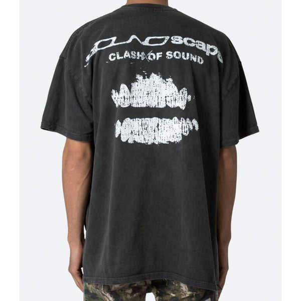 Mnml Soundscape Tee | Washed Black