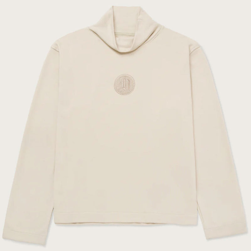 Honor The Gift Stamp Patch Turtle Neck | Bone