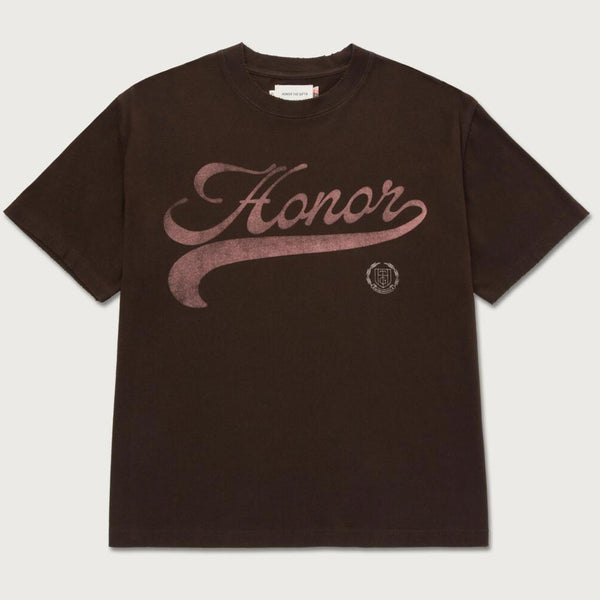 Honor The Gift Holiday Script Tee | Black