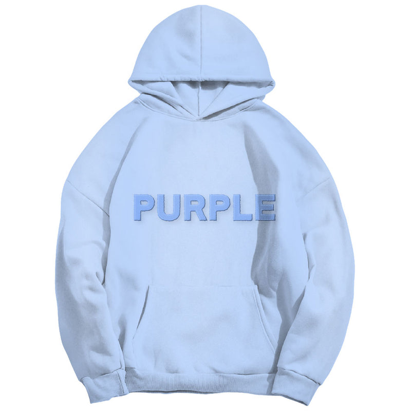 Purple Brand P401 Cutout Wordmark Hoodie | Blue (P401-HCDO)