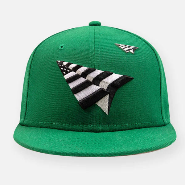 Paper Planes Crown 9Fifty Snapback Hat | Kelly Green