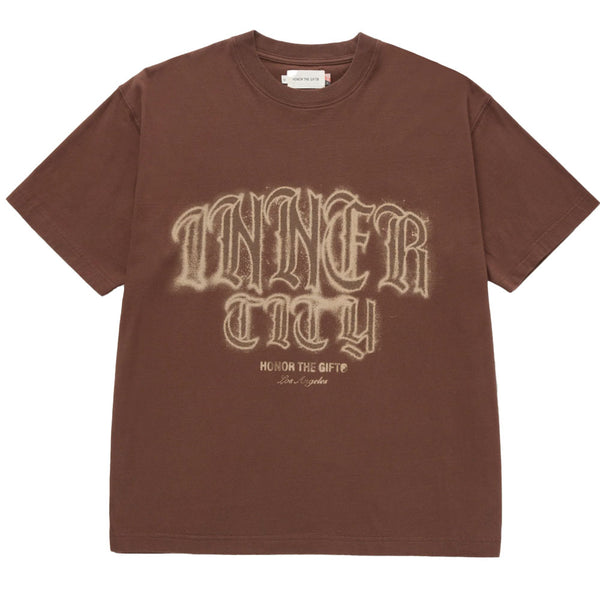 Honor The Gift Stamp Inner City Tee | Brown
