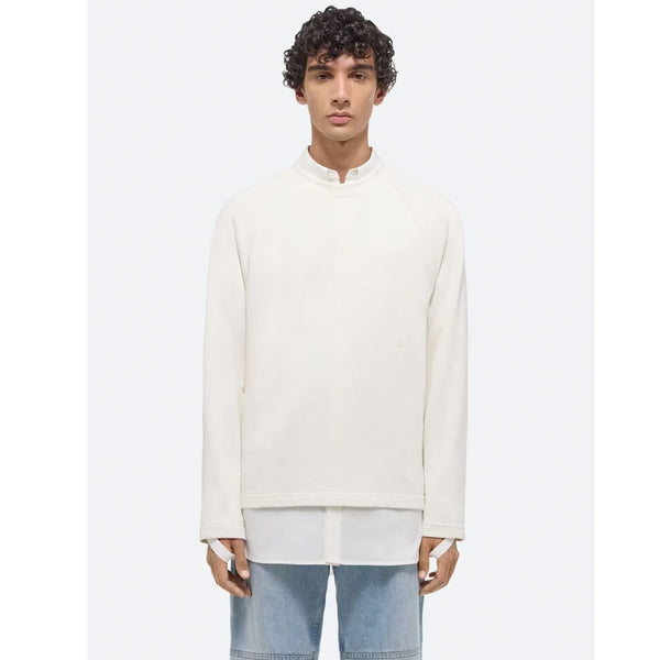 Helmut Lang Cotton Fleece Sweatshirt | Ivory