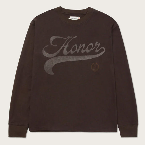 Honor The Gift Holiday Script L/S Tee | Black