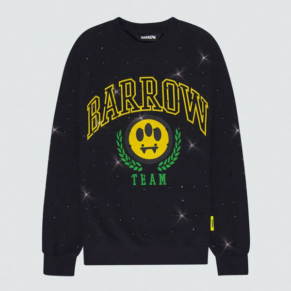 Barrow Team Rhinestone Sweatshirt | Black