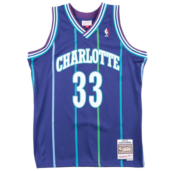 Mitchell & Ness Charlotte Hornets Alonzo Mourning 1994-95 Alternate Swingman Jersey