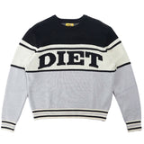Diet Starts Monday Panther Knit Sweater | Black/Grey
