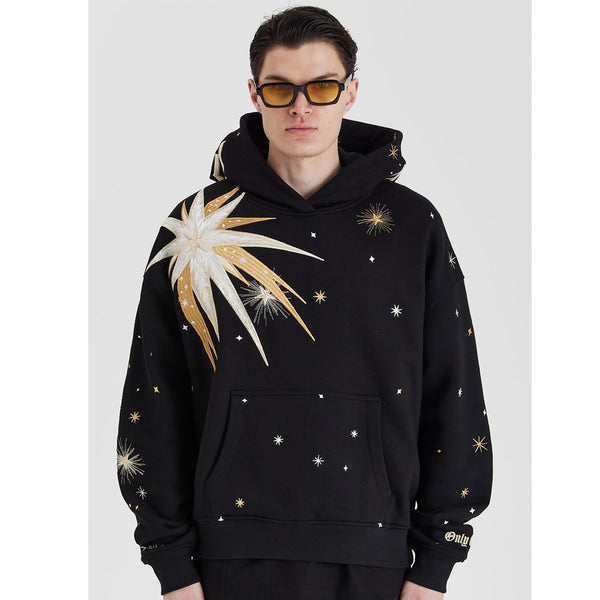 Only The Blind Bright Shooting Star Hoodie | Black