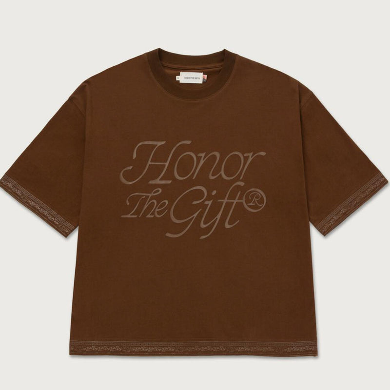 Honor The Gift H Box Tee | Brown