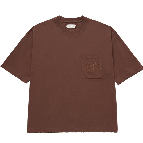 Honor The Gift Embroidered Pocket Tee | Brown