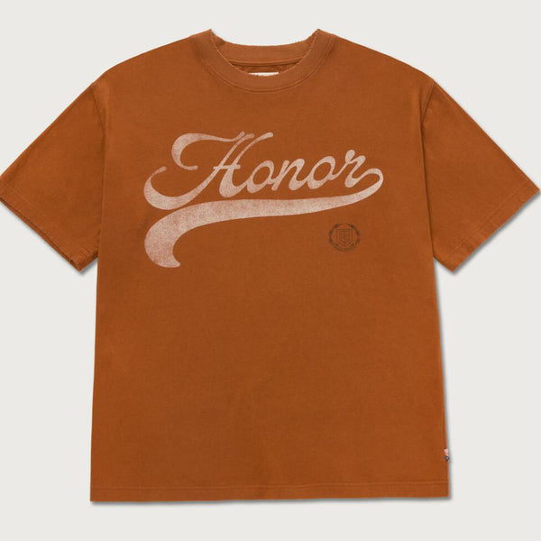 Honor The Gift Holiday Script Tee | Copper