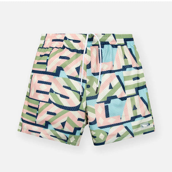 Paper Planes Diamonds And Stripes Shorts | Pink