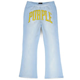 Purple Brand P459 Collegiate Flare Pants | Blue (P459-HDCC)