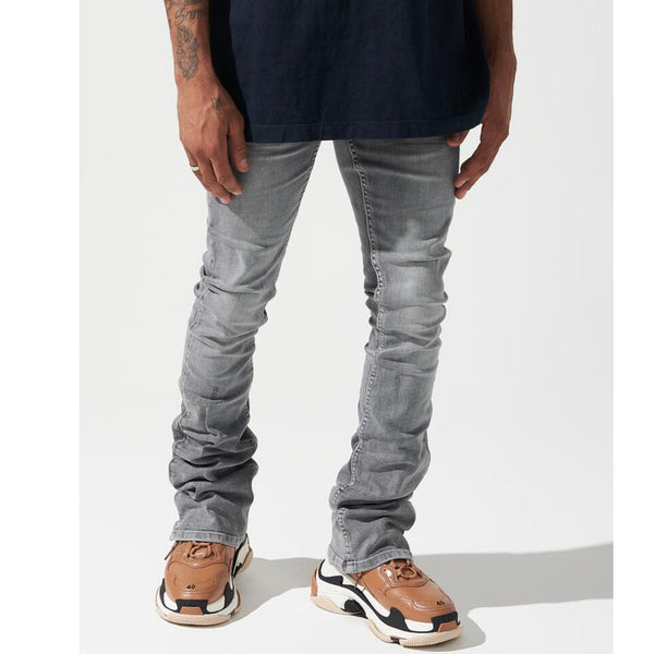 Serenede Umo Stacked Jeans | Smoke Grey