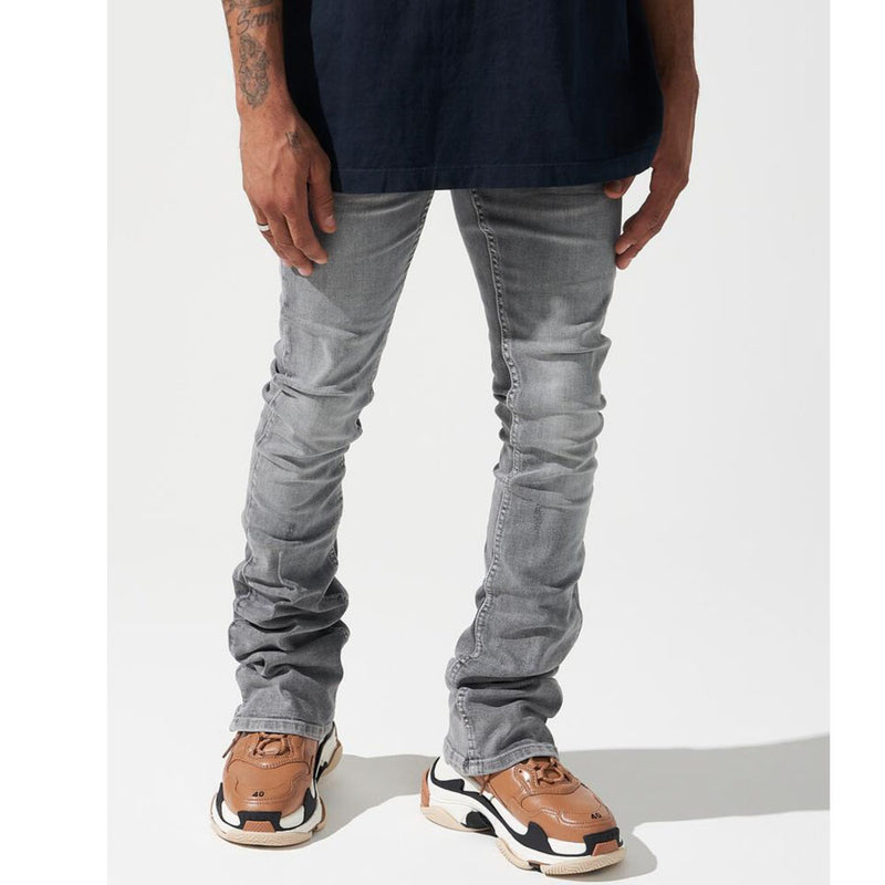 Serenede Umo Stacked Jeans | Smoke Grey
