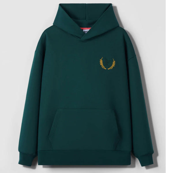 Staple Cornell Embroidered Hoodie | Green