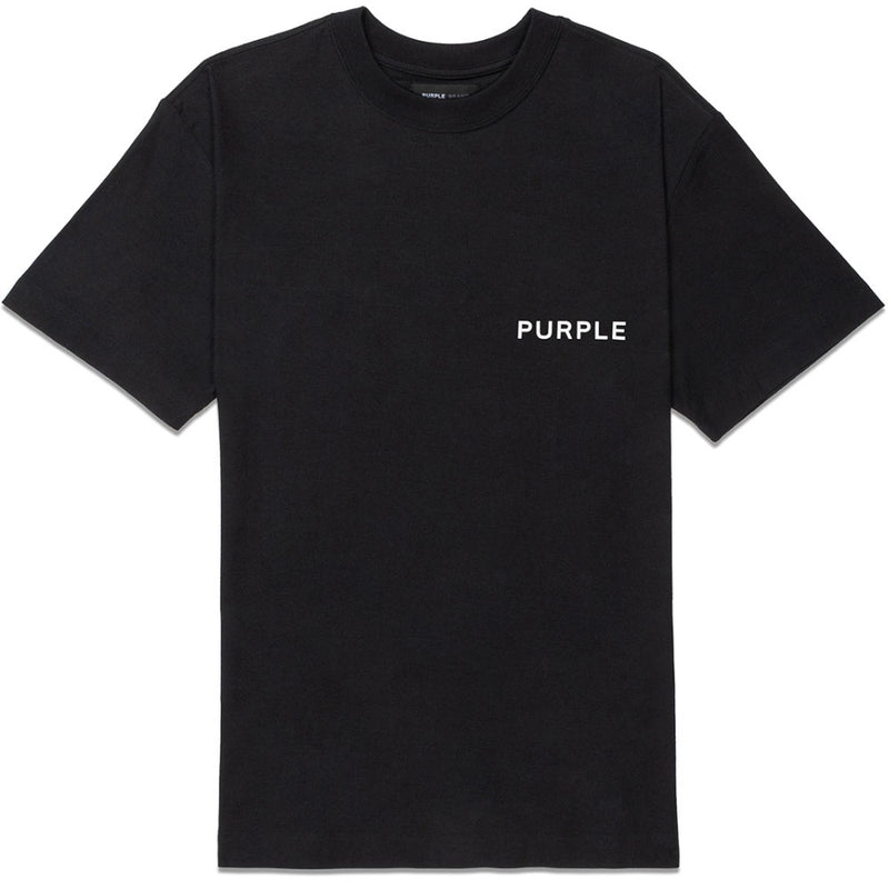 Purple Brand P104 Textured Jersey Tee | Black (P104-JBBT)