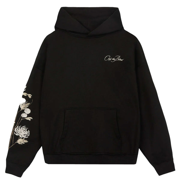Only The Blind Colt Embroidered Floral Hoodie | Black