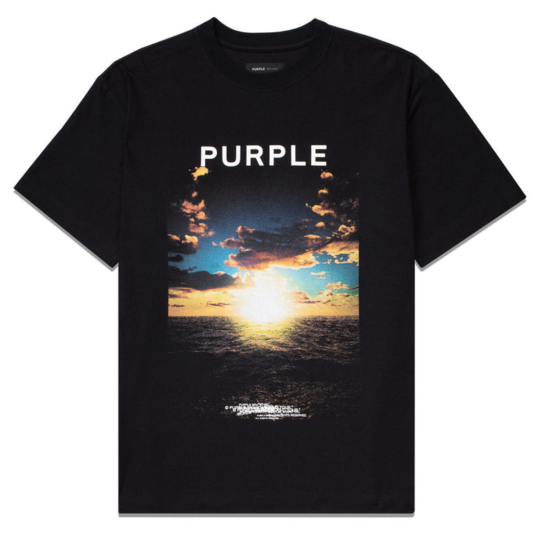 Purple Brand P104 Textured Jersey Tee | Black (P104-TJSS)