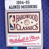 Mitchell & Ness Charlotte Hornets Alonzo Mourning 1994-95 Away Swingman Jersey