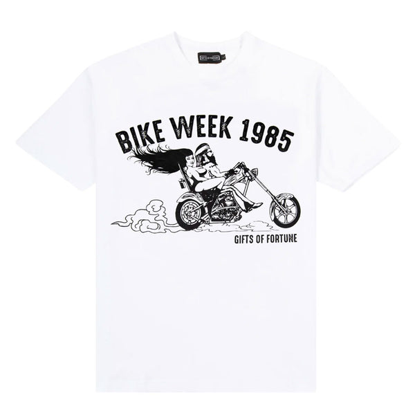 Gifts Of Fortune Bike Week Tee | White