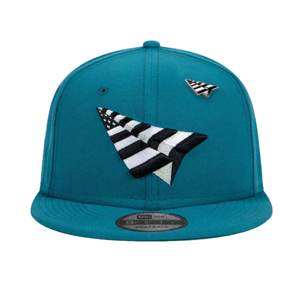 Paper Planes Crown 9Fifty Snapback Hat | Shark Teal